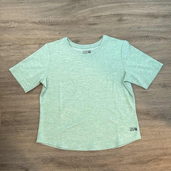 Mountain Hardwear Women’s Sunblocker Short Sleeve Tee Mineral Spring Heather S - Picture 4 of 6